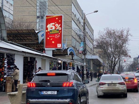 LED publicitar, Chisinau/STR.TIGHINA, PIATA CENTRALA